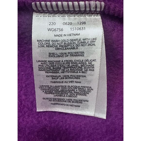 Columbia Girls' Benton Springs Classy Plum / Lilac Fleece Jacket, SZ L (14/16) - Picture 7 of 9